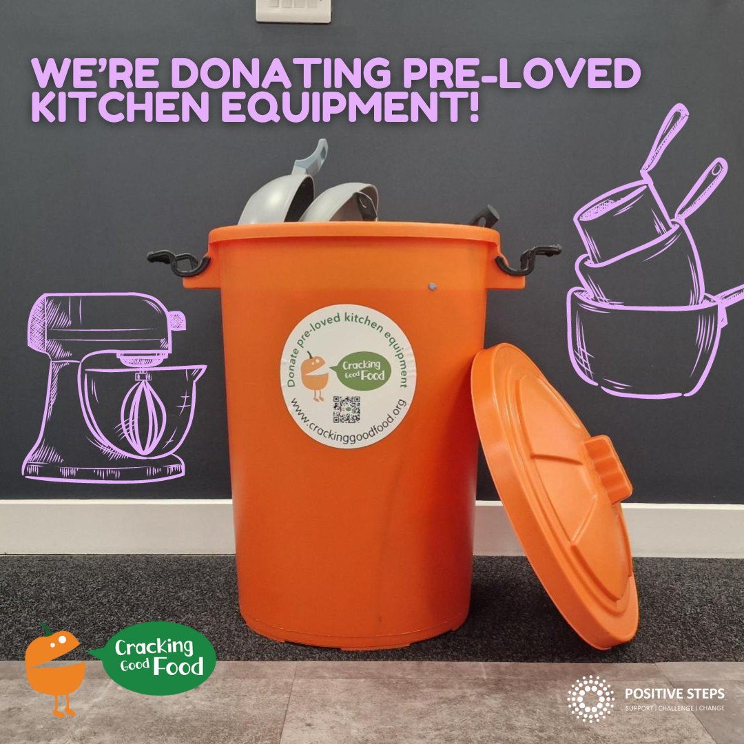 We're proud to once again participate in the @crackingfood project that redistributes donated pre-loved kitchen equipment to reduce landfills and empower cooking from scratch! 💜