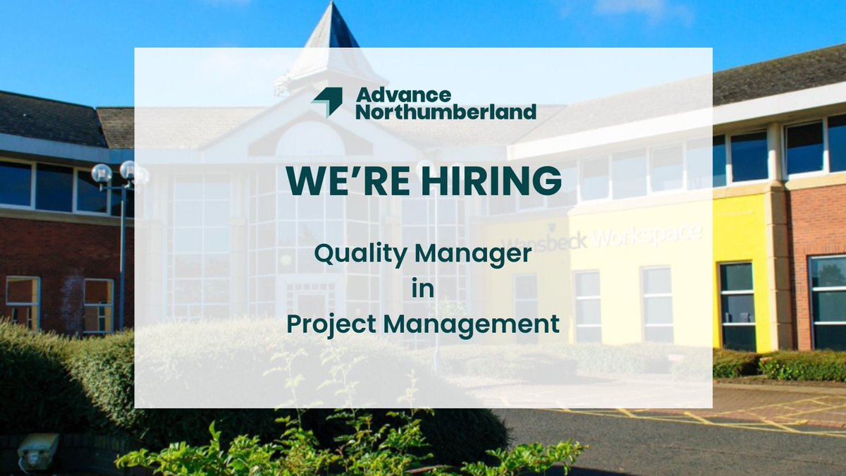 🔎Are you searching for new job opportunities?
Look no further, as we are looking for a Quality Manager. You will be an integral part of a dynamic team dedicated to driving impactful projects. 
advancenorthumberland.co.uk/careers/qualit…
#JobOpportunity #QualityManager #ProjectManagement