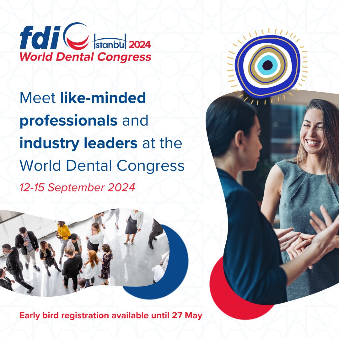 🤝 Join us at the #WorldDentalCongress 2024 for unparalleled networking opportunities with leaders in the dental profession and industry! Register for #WDC24 today and build valuable connections in Istanbul, Türkiye from 12-15 September. 👉 2024.world-dental-congress.org/en/registration