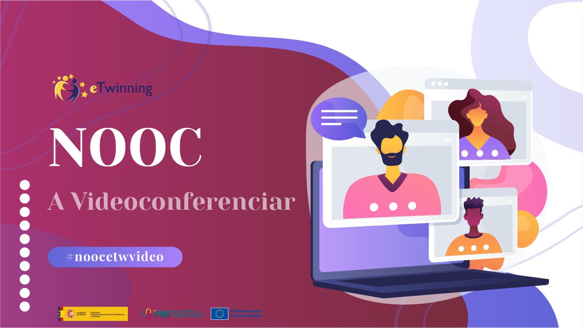 👉Te invitamos a participar en el próximo #noocetwvideo

📅Fechas: 5-14 de junio

📝Regístrate y conoce los elementos clave para que tus videoconferencias  en proyectos #eTwinning sean un éxito

🔗enlinea.intef.es/courses/course…