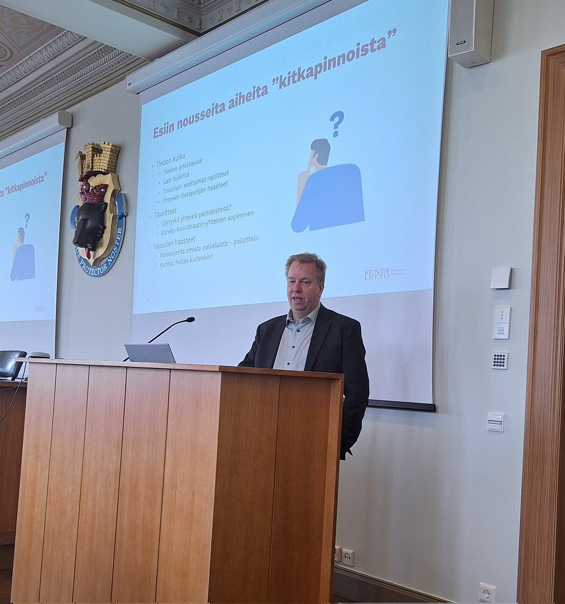 Hyvinvoinnin ja terveyden edistäminen on yhteistyötä - kunnan ja hyvinvointialueen yhdyspintatyötä on tärkeää vielä jatkaa ja ratkoa esiinnousseita haasteita. Tässä johdon sitoutuminen on tärkeää. <a href="/namisiemi/">Sami Niemi</a> #hyte #tervekunta <a href="/THLorg/">THL</a>