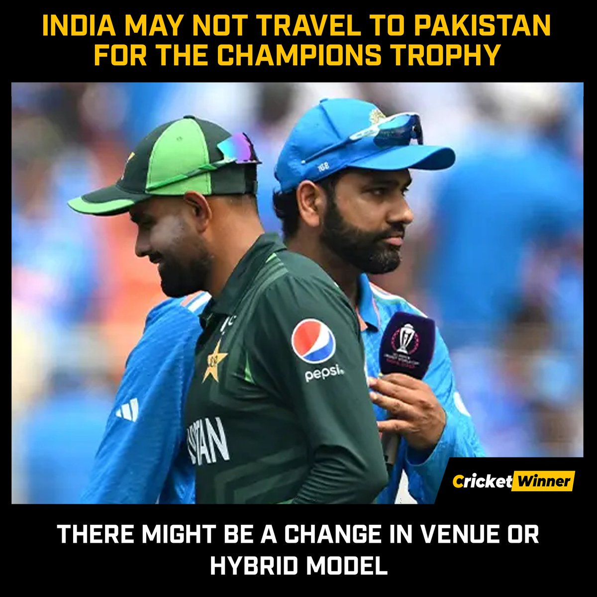 🚨According to Reports - India might not travel to Pakistan for the Champions Trophy
#INDvsPAK #ChampionsTrophy #CricketTwitter