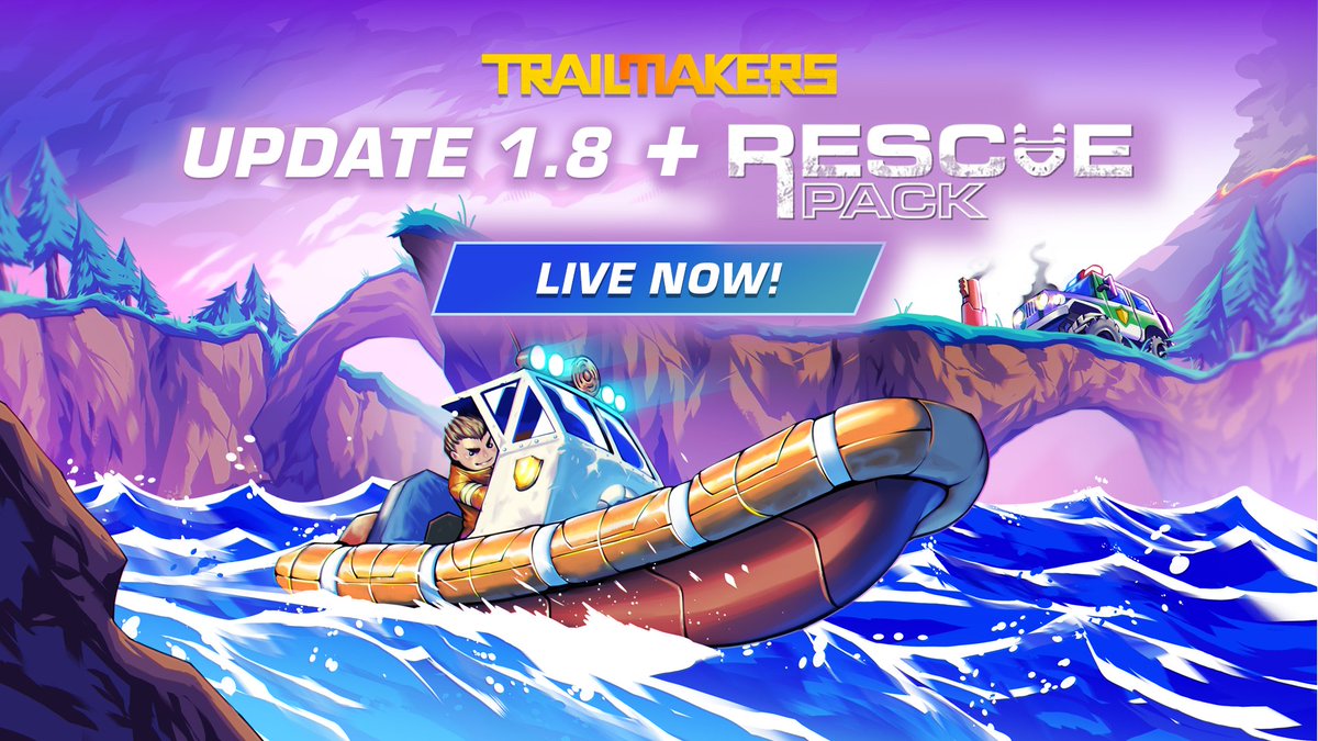 1.8 OUT NOW. 🌊
RESCUE PACK OUT NOW. 🚁
ALL PLATFORMS. 🎮
READ: bit.ly/3UfXJSA