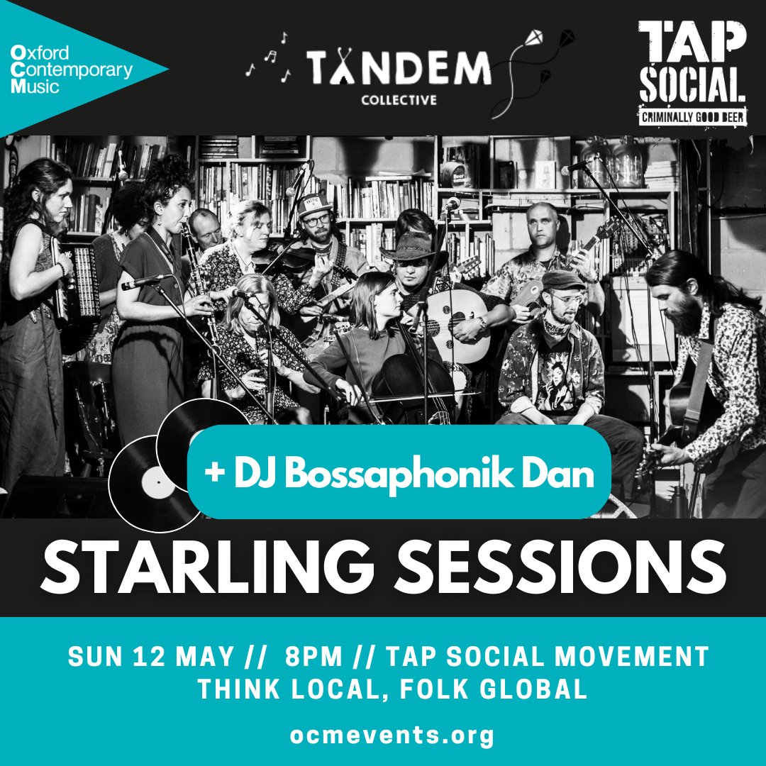 Our friends at @ocmevents have a gig coming up with the global community folk orchestra @starlingsoxford. Experience them live at @tapsocialbrew on Sun 12 May. The proceeds from gig tickets and merchandise help to support the project. Book: wegottickets.com/event/615677