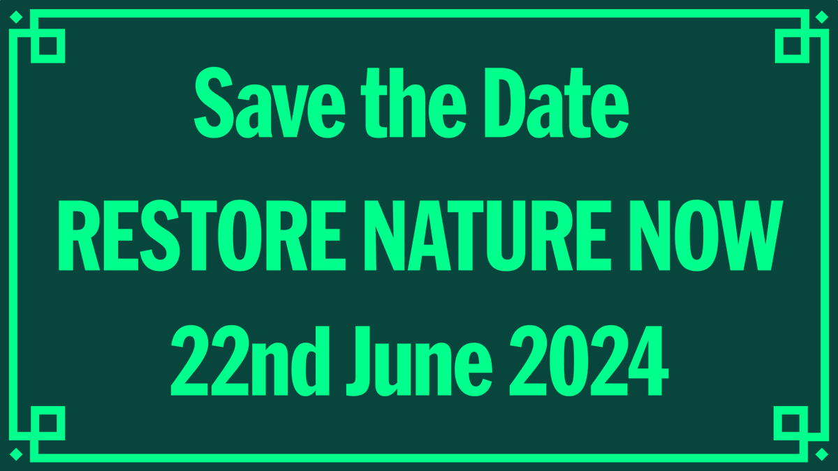 🗓️ On 22 June we're joining a march to #RestoreNatureNow 🌱 This is a peaceful march in London to take a message to politicians that nature can be saved, but only if they take action now Everyone's welcome to join - find out more & pledge your support👇 restorenaturenow.com