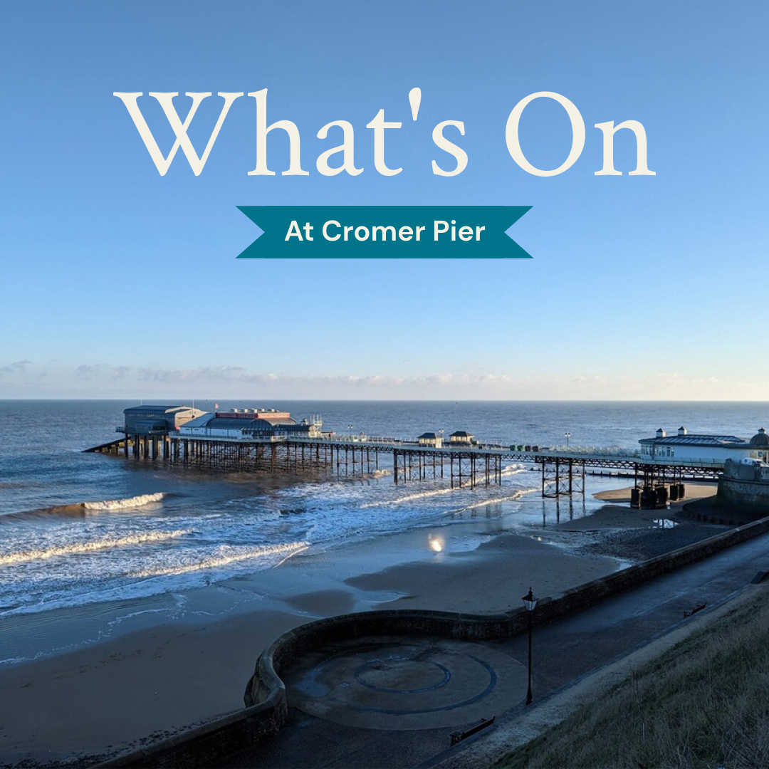 Experience Cromer Pier's events and seaside charm! Join us for a delicious meal before or after your adventure. Book your table now!🎤 👉🏻 27th April OLLY DAY AND THE BIG BAND 👉🏻 28th April CELEBRATING CELINE! THE ULTIMATE CELINE DION TRIBUTE 👉🏻 7th May PAUL YOUNG