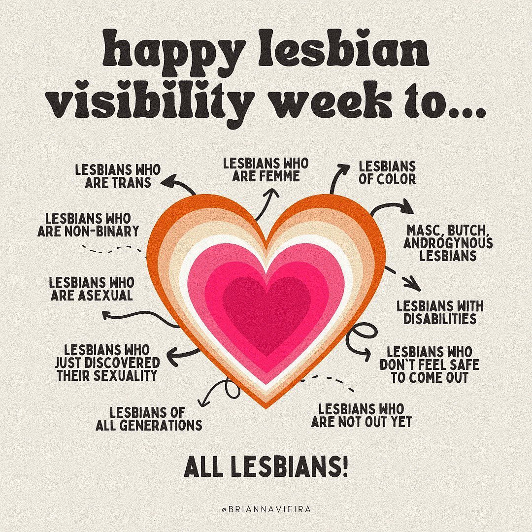 We're celebrating love and resilience this #LesbianVisibilityWeek Lesphobia and homophobia have a huge impact on mental health and we want you to know that we see you and we're here for you. Thank you Brianna Vieira for the beautiful illustration 🌈