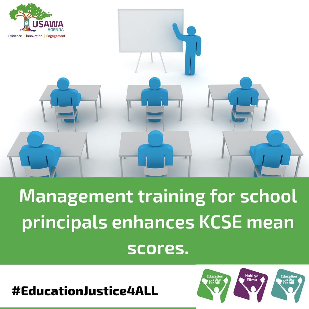 Management training for school principals enhances KCSE Mean Scores #EducationJustice4ALL @EchidnaGiving @ImaginableFut @ManyasaChebi