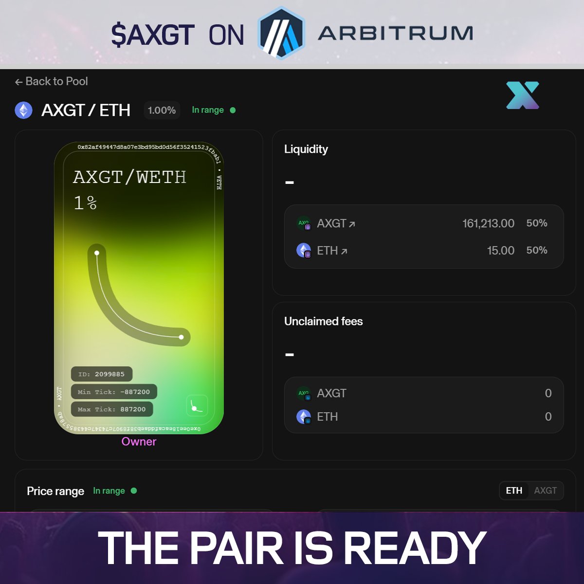 $AXGT IS LIVE NOW ON @arbitrum ! app.uniswap.org/explore/tokens… #AxonDAO #DeSci #ARB #bridge #Uniswap