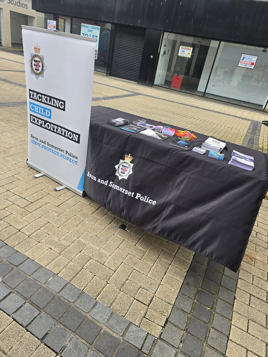 Child Exploitation awareness stall today @Broadmead. Come and say hello if you are in town!! @ASPolice