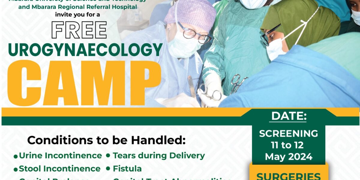 Free Urogynaecology Camp!!! Follow the link for details: must.ac.ug/event/free-uro… @MbararaUST @MustMedFaculty @joseph_ngonzi @JTusiimire