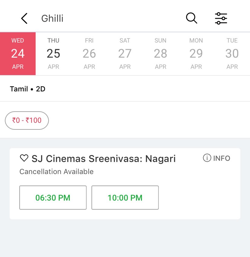 BREAKING: #Ghilli Bookings open now in Telugu states. Keep a Tab on Ticketnew, Bookmyshow and Paytm. #TheGreatestOfAllTime @actorvijay