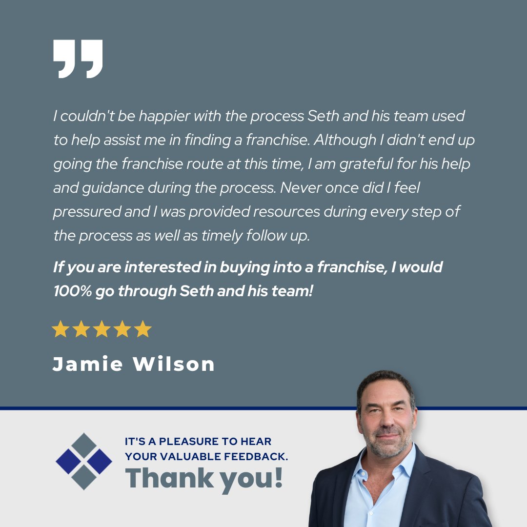 Look what our clients have to say about their franchise search experience with Frannexus.
.
.
.
#review #testimonial #happyclient #frannexus #career #opportunity #job #buyabusiness #sale #franchise #wealth #entrepreneur #entrepreneurship #businessopportunity #business