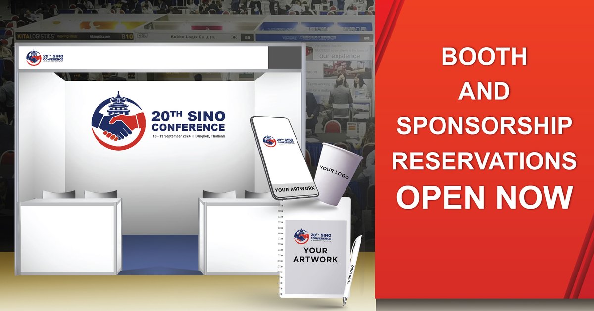 The reservation of booth and sponsorship for #SinoInternational2024 is now open!

Having a booth or sponsoring can enhance your company's visibility among global logistics partners. 💡

Reserve now: ow.ly/9J8750RjCW3

#LogisticsConference #LogisticsNetwork #GlobalLogistics