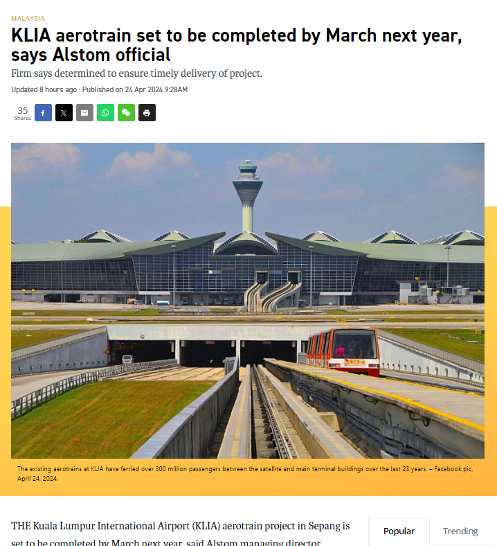 jameschin110's tweet photo. After how many years? Yet you want to increase the PS fee to RM73 from 1 June. How about increasing it after the aerotrain is running? Isn't that reasonable?
All they know is to tell passengers to use the bus, located so far at the end of the corridor. I see all the old people struggling. Why can't they use a door closer to the gates?
Please viral this. 
No one seems to be accountable for this fiasco. #KLIA #hopless #NoTrainNoIncrease