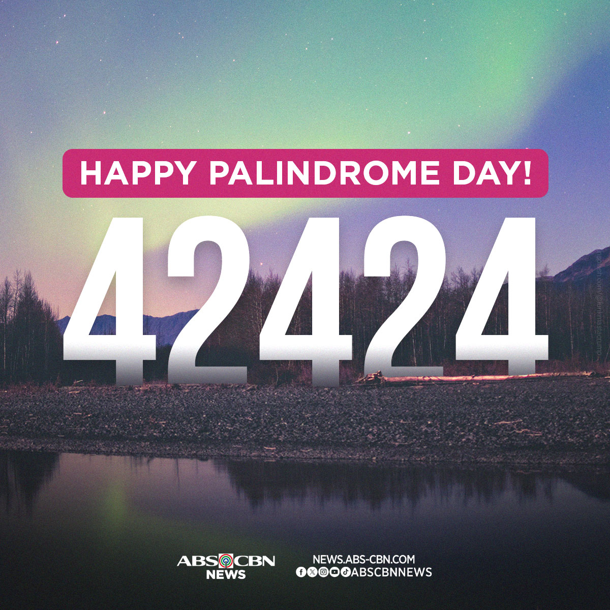 ABSCBNNews's tweet photo. Happy Palindrome Day, Kapamilya! 

Did something special happen to you today? ✨ https://t.co/PWJnCk8EpD