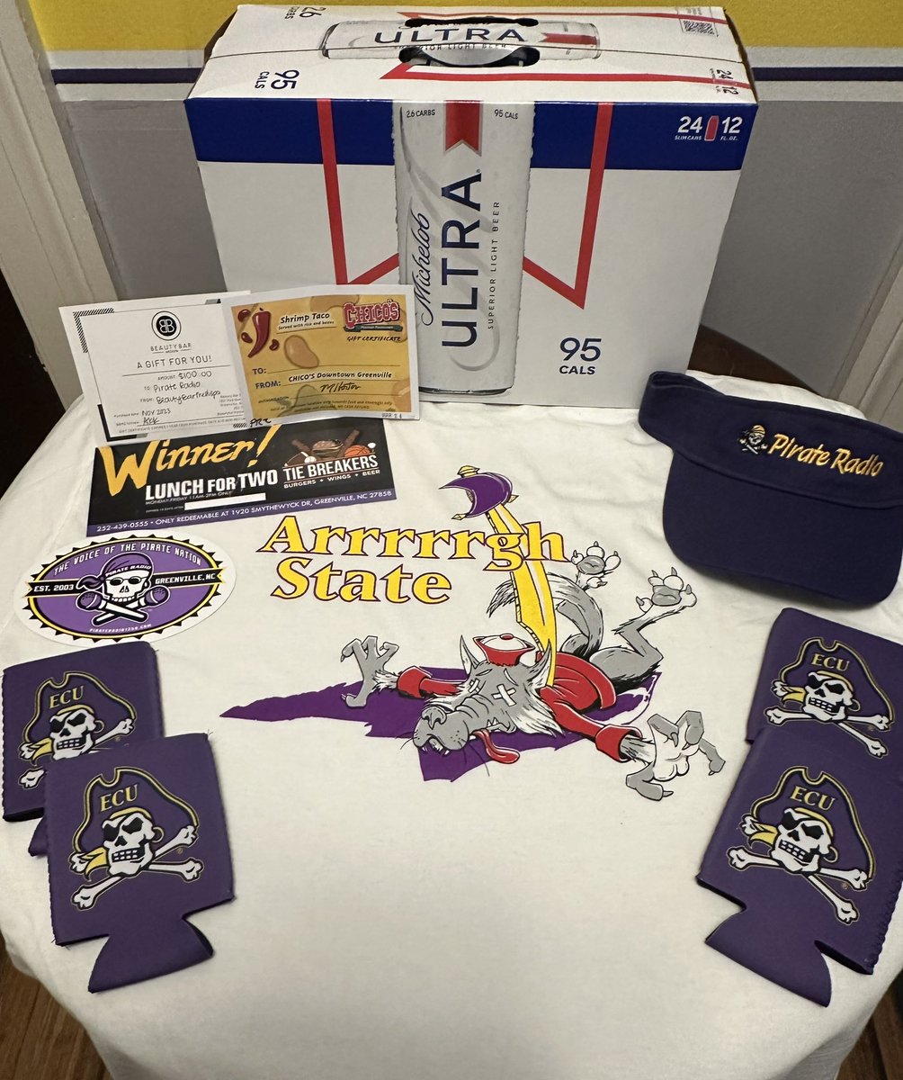 🚨WIN IT WEDNESDAY🚨
RT & FOLLOW @PR927FM for a chance to win this awesome #WinItWednesday prize package. 21 & older only
#Stations4Winners🏴‍☠️