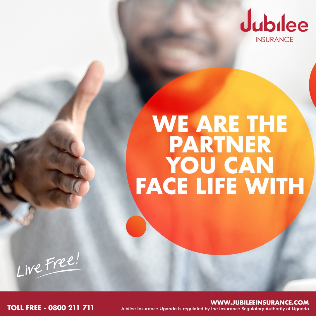 Jubilee Insurance is the partner to hold your hand as you go through life. To learn more, please visit jubileeinsurance.com/ug/ or WhatsApp us using +256758347787.#LiveFree