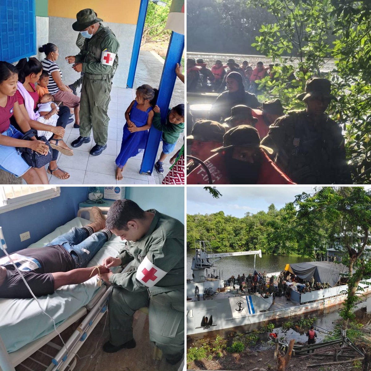 La #FANB se encuentra desplegada de la mano con su pueblo, en el territorio del estado Guayana Esequiba, ejerciendo soberanía y brindando asistencia social y protección al pueblo venezolano !

#IntegrarEsVencer