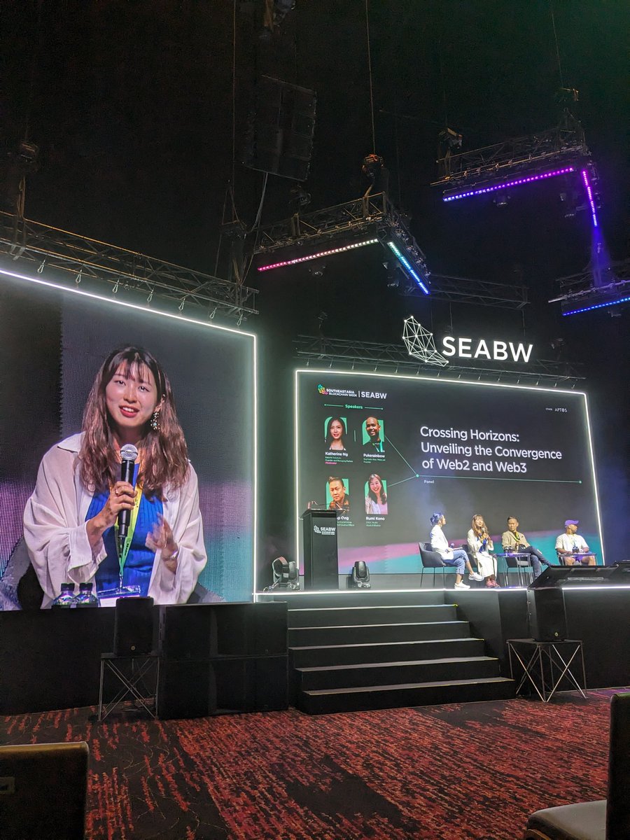 Rumi Kono, Head of Alliance at DM2C Studio, was a speaker on the SEA BW stage!

Onboarding to web3 was the main theme of the stage, but she enjoyed her time with the other speakers while explaining the features and concepts of Seamoon Protocol. #SEABW2024