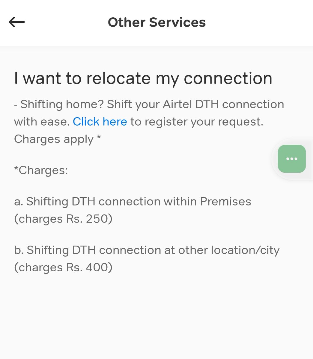 _Sanjeevni's tweet photo. Hello Airtel,

Stop fooling your dth customers in the name of connection relocation. Your executives charged me 400/- to relocate a connection at same premise. Whereas your website says 250/-  Your executives are closing complaints without a customer's consent. @airtelindia https://t.co/a9u2IYf91y