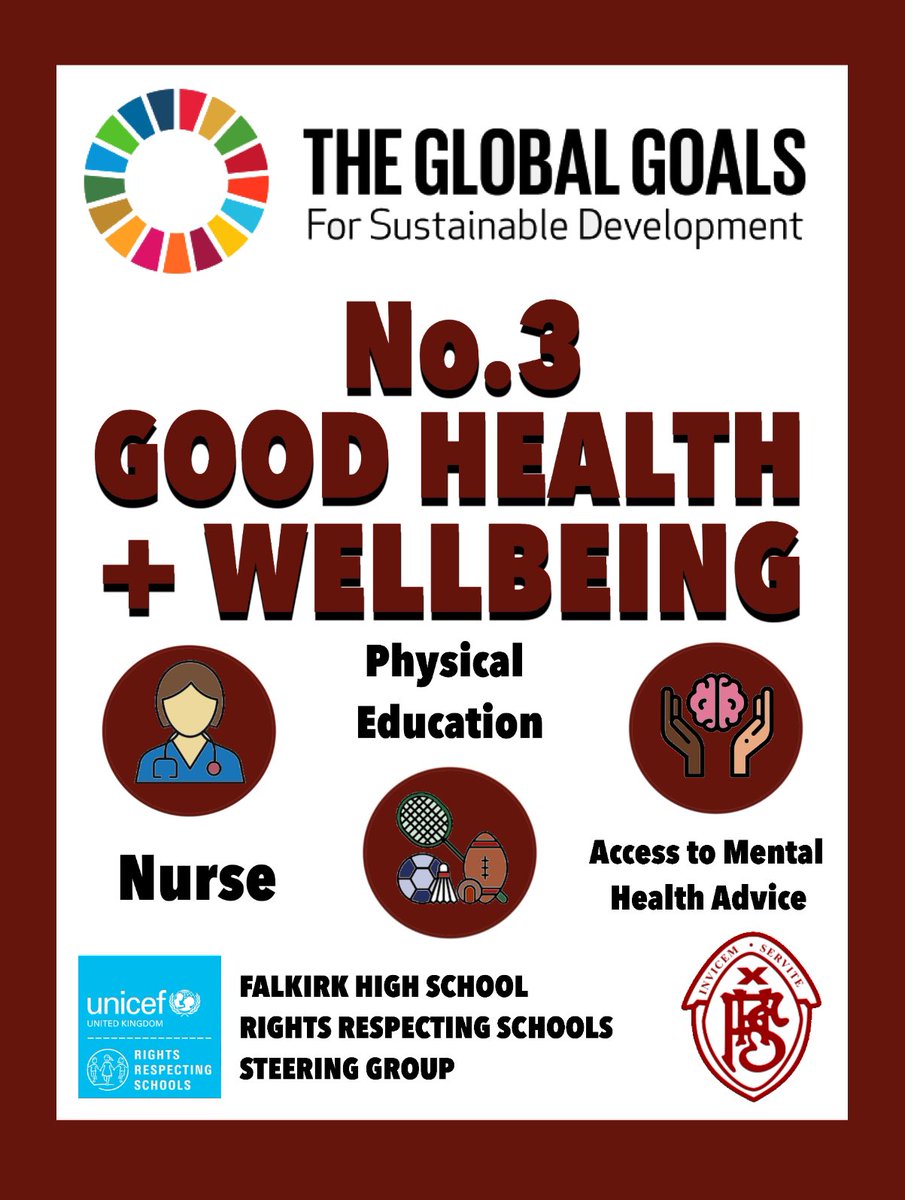 Here’s how we work towards Global Goal 3 at FHS 🌎🙌