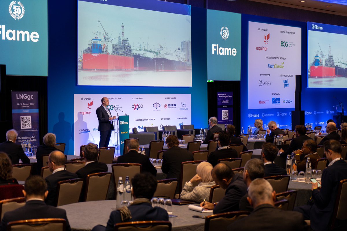 Today's #Flame2024 Main Conference opening address was presented by Hans Coenen, Member of the Executive Board at @Gasunie, shedding light on the pivotal challenges and strategies shaping global gas markets in the journey to net-zero.