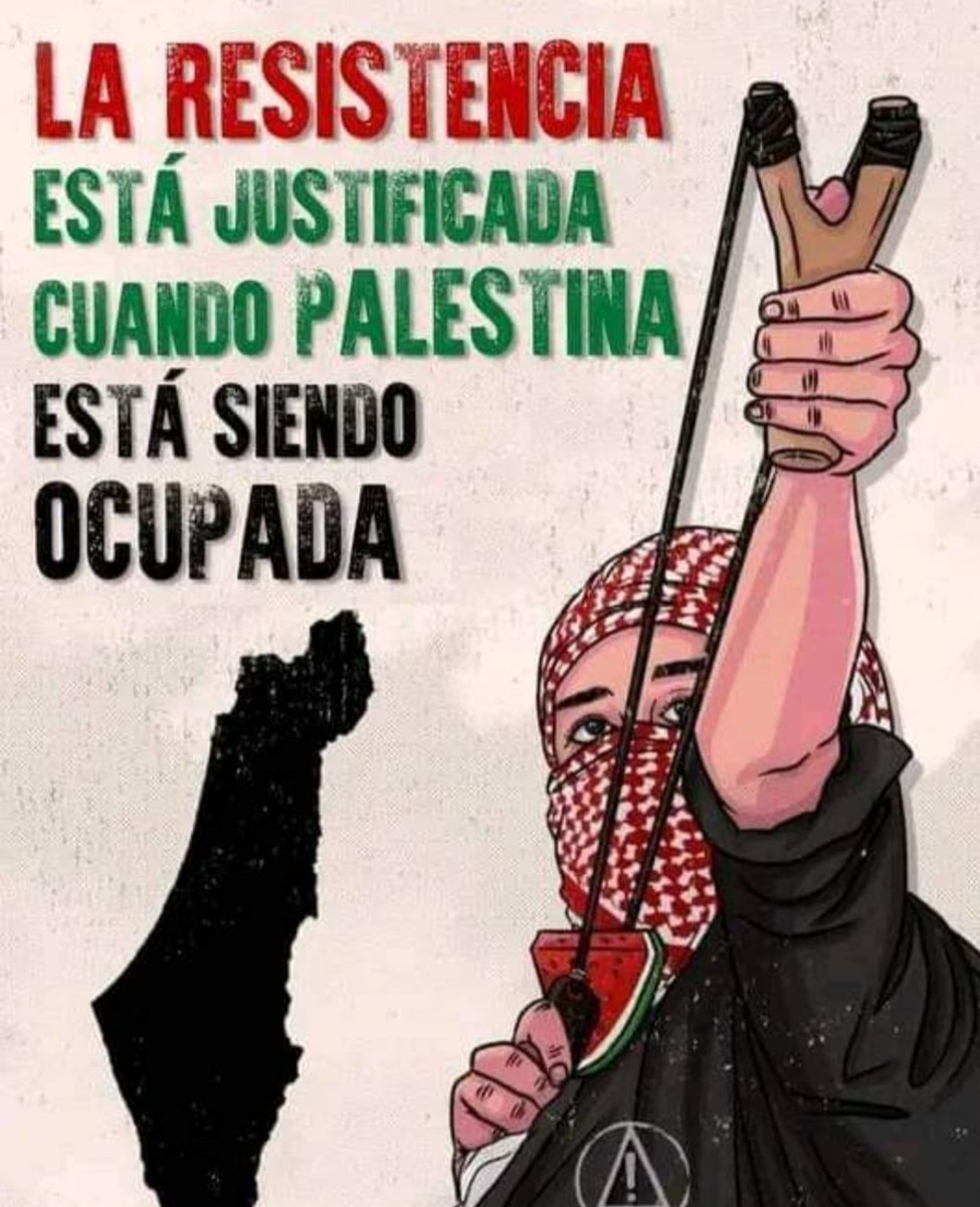 Los palestinos tienen el derecho indelegable de luchar con todas sus fuerzas por la soberanía de su tierra. Cese el genocidio contra el pueblo palestino. #PalestinaLibre #DeZurdaTeam