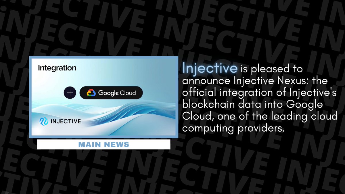 Starting now, core chain data from the @injective network will be accessible in BigQuery through the Analytics Hub, Google Cloud's exclusive data sharing platform.

$INJ #Injective