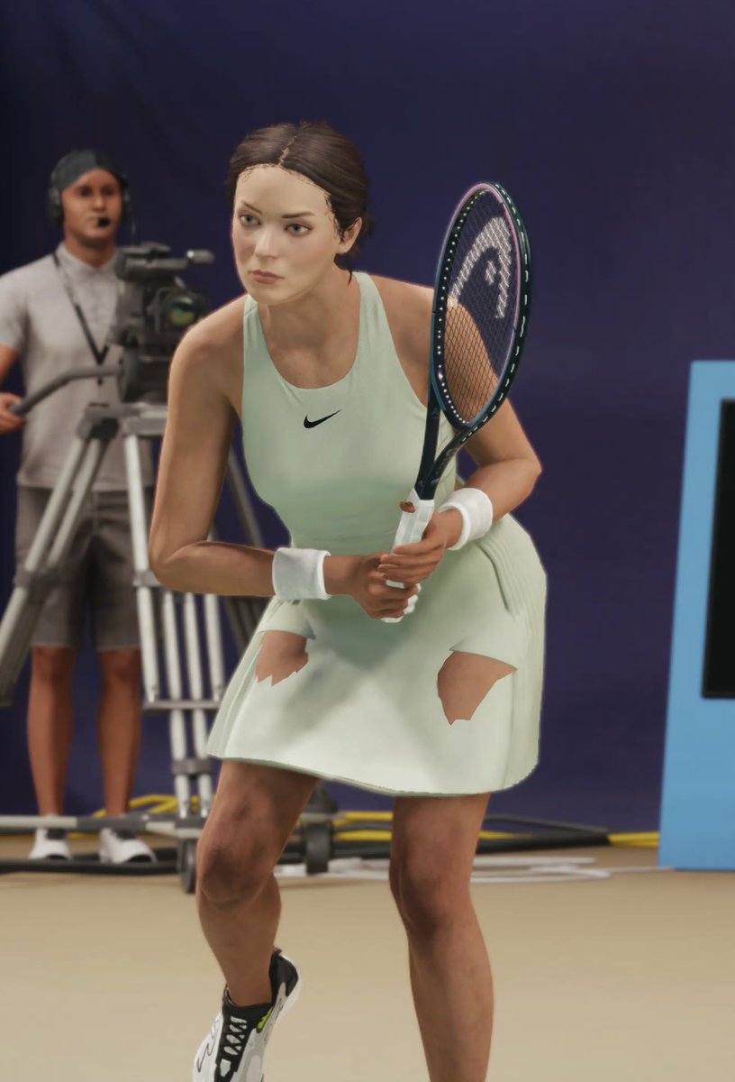 Loving <a href="/topspin2k/">#TopSpin2K25</a> so far, but texture clipping is a big problem. Makes it virtually impossible to wear loose clothes like that without skin piercing through all the time. We’d  very much appreciate a fix for that <a href="/2K/">2K</a> 🙂