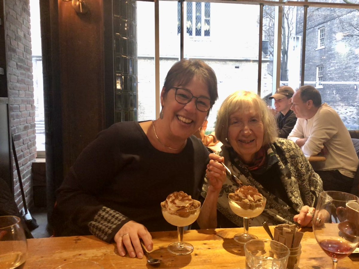 Not reading or quoting or teaching her work, as I’ve done for some 15 years…, but having a tiramisù with the inspiring Nina Glick Schiller for a change - as if it were the most natural thing! 🤯🤗🙏