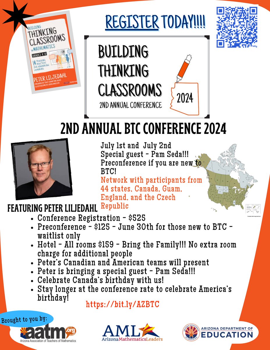 Registration for the 2nd Annual BTC Conference in Phoenix, AZ July 1-2, 2024 is filling up. If you are thinking of attending hurry up and register. bit.ly/AZBTC. #BTCthinks