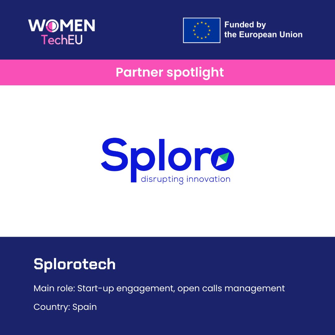 🌟 Sploro 🌟 

Leader of WP2 - Start-up Engagement and Open Calls Management!

Innovation advisory firm from Spain with extensive experience managing global open innovation programs and funding.

Apply: womentecheurope.eu

#WomenTechEU #deeptech @sploro_eu
