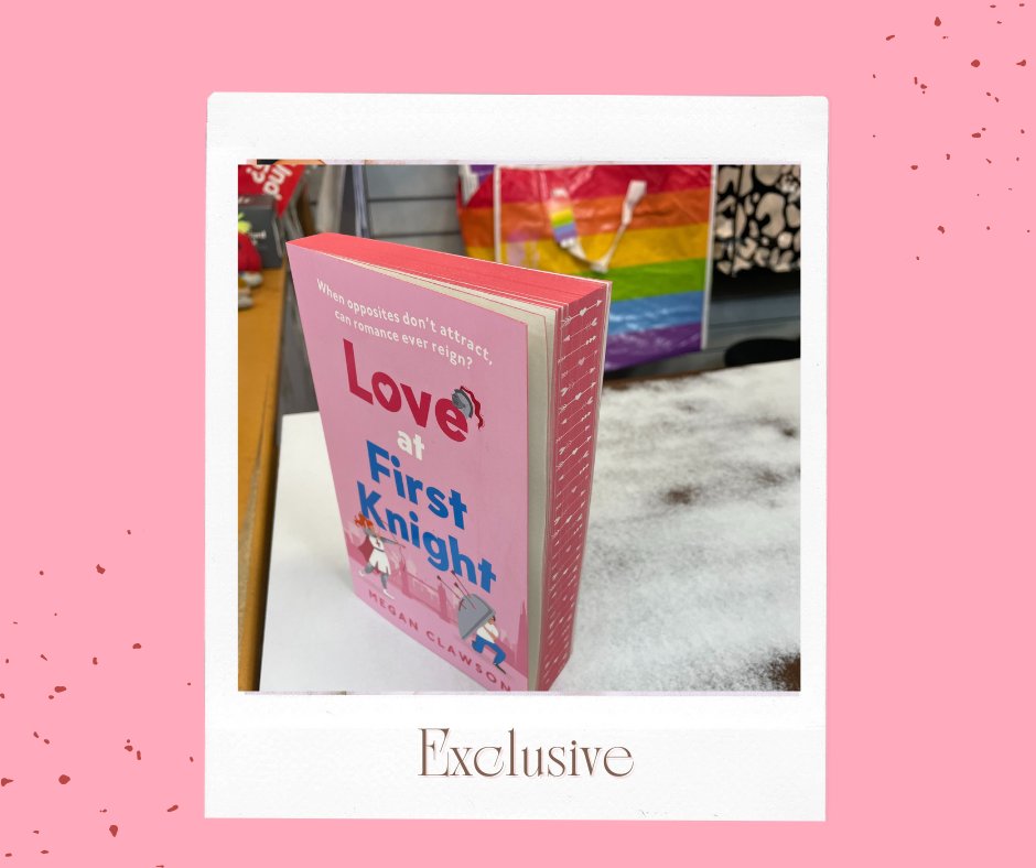 Be the first to get this Exclusive spray edge "Love at First Knight" book from The Works, available from Thursday 25th April 💕📚✨ Don't miss out! 
#meganclawson #loveatfirstknight #theworks #theworkskilmarnock #burnsmallkilmarnock #burnsmallshoppingcentre #burnsmall