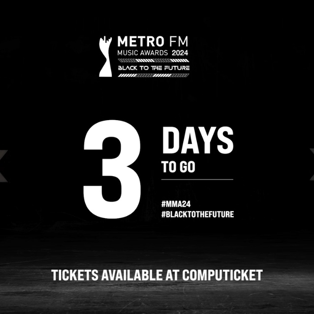 SABCPlus's tweet photo. Tick-tock, it's almost time for the Metro FM Music Awards! 🕒 Tune in and turn up the excitement! Don't forget to purchase your ticket at Computicket.
#03DaysToGo
#MMA24 https://t.co/EI60VZcVxI