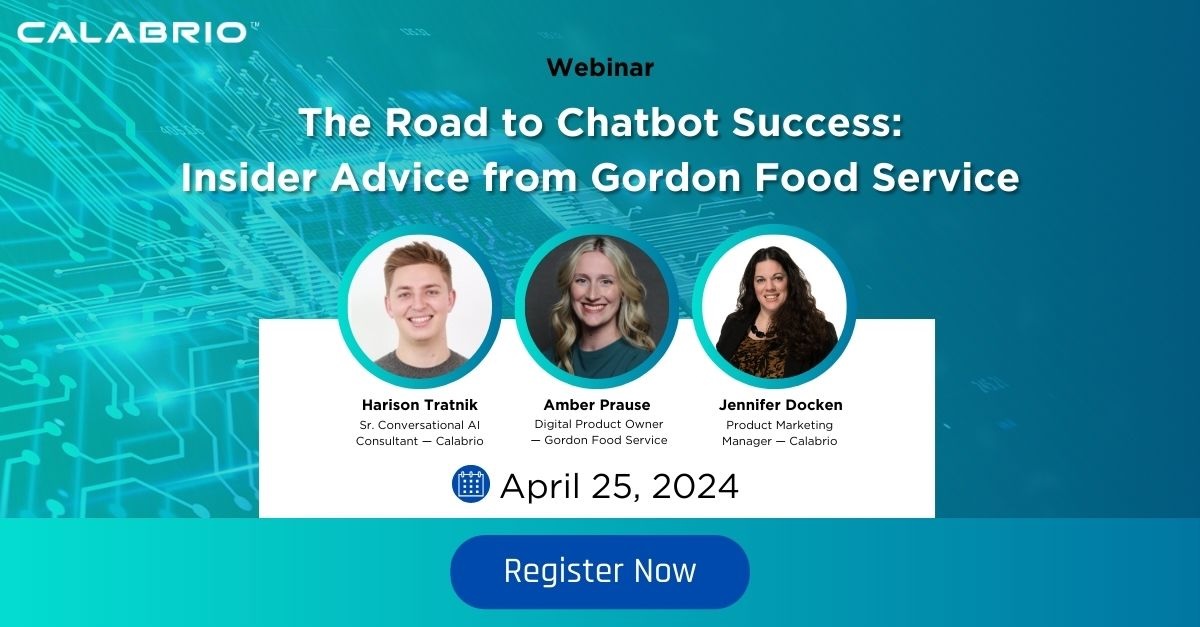 Bots automate customer interactions, lower costs and free up live agents for more complex calls. But how do you measure bot effectiveness? Learn how with Gordon Food Service as they share their journey to bot management success. Register today! bit.ly/3U1EkVa