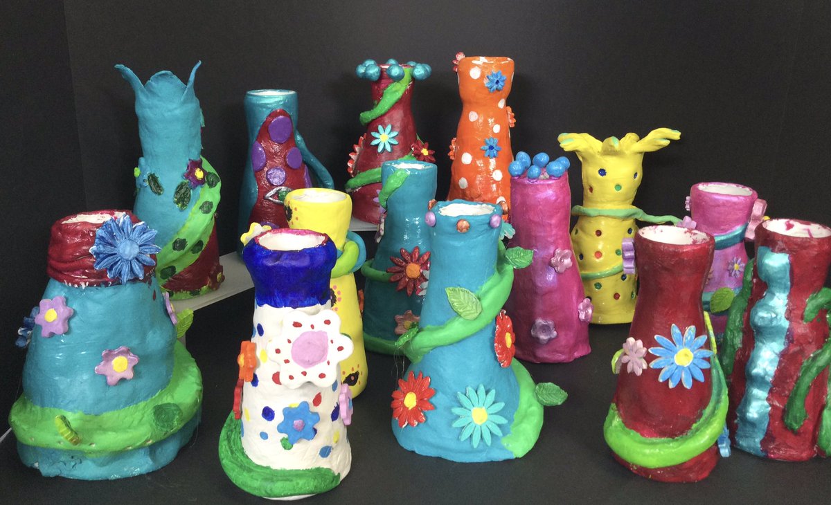 F5’s stunning vases in the theme of Yayoi Kusama and her sculptures. @UptonHead @UptonForm5 #UptonDifference #UptonJourney #UptonPrep #UptonPrePrep @naceuk @Artsmarkaward @tate_modern @yayoikusama