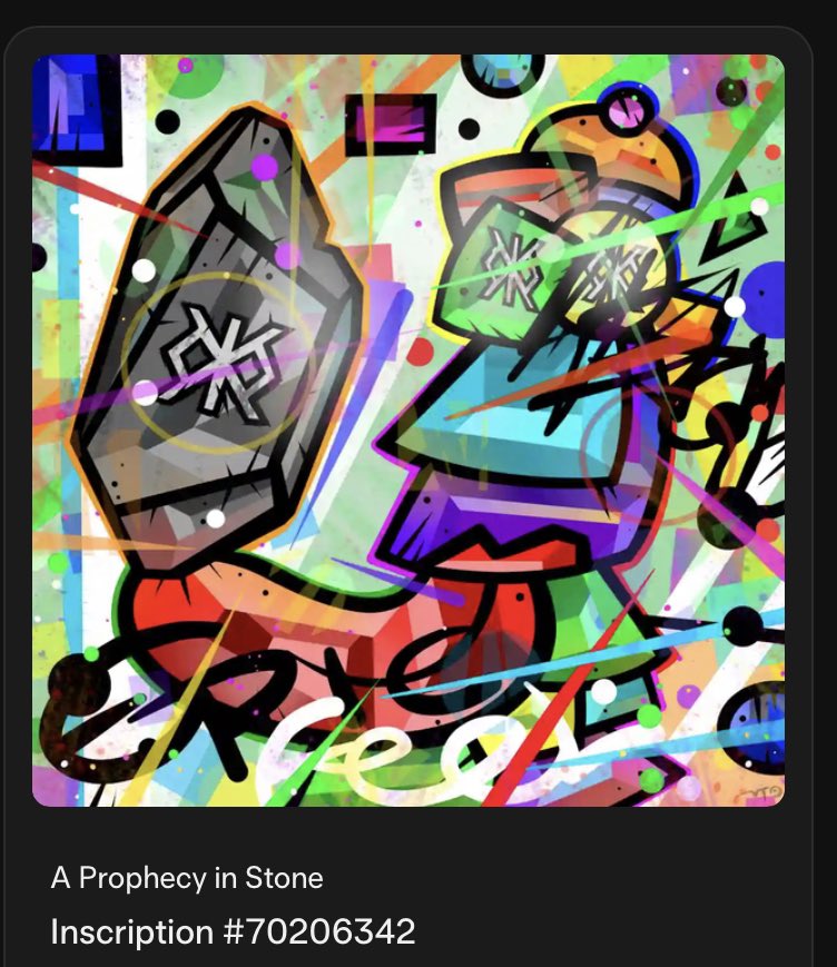 Wednesday 🐪 #giveaway #Runestone art For those who: 🧡 Follow 🔁 🏷️ Tag two friends 👀 We are giving away “A Prophecy in Stone” by Emilmto Minting now gamma.io/ordinals/colle… Winner chosen In 7 hours! Hurry 🔔