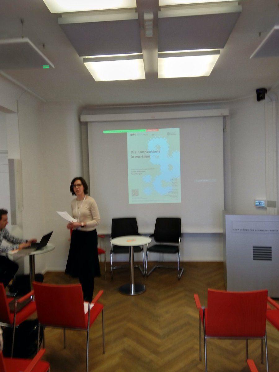 Our workshop 'Dis:connections in Wartime' has started! Looking forward to the papers and discussions today and tomorrow