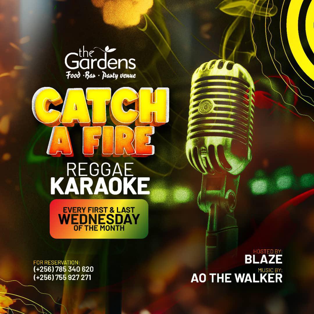 Wednesday Plot: 📌 #CatchAFire 📍 @GardensNajjera Do you know your Reggae lyrics? Well, tonight you get to sing your heart out as you listen to Reggae music as it should be played. 🎙Hosted by: @blazey_blaze 🎛🎚Music by: @aothewalker