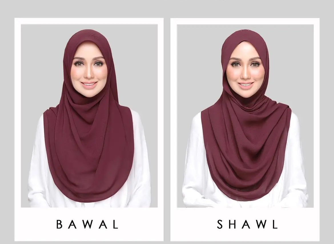 Which one you prefer ? 

🔄: bawal                       🤍: Shawl