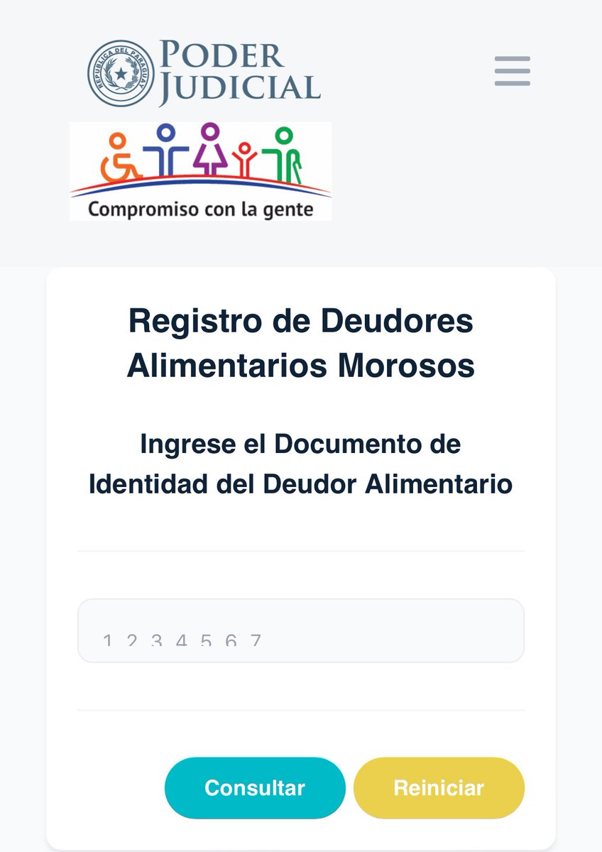Certificado de Antecedentes de Deudores Alimentarios Morosos: consulte Ud mismo: csj.gov.py/redam Trámite gratuito y on line🙌