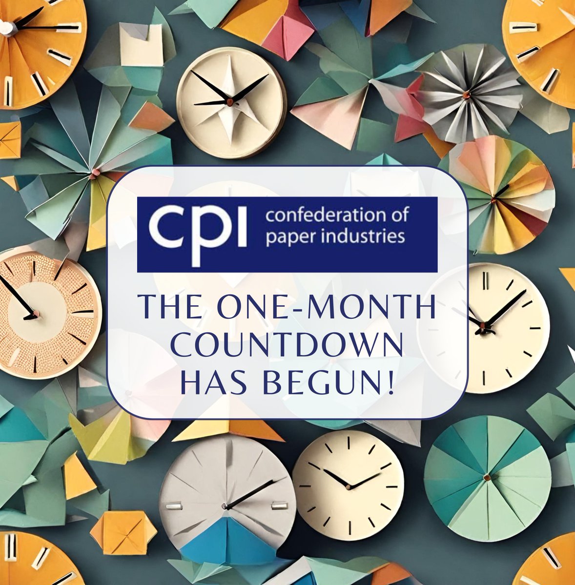 It's one month till May 21st, when we celebrate the outstanding achievements of the UK's paper-based Industries and honour the hard work and dedication of companies and individuals.

Visit paper.org.uk/awards to learn more. 🎊

#CountdownBegins #CPI