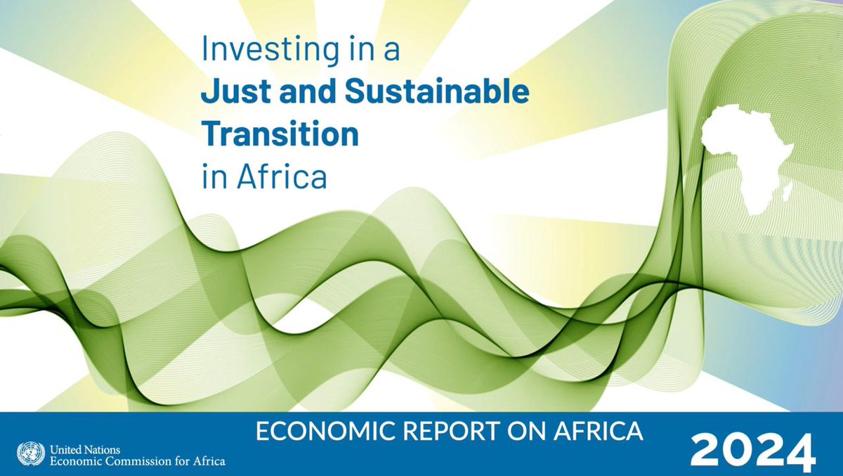 Launch of the Economic Report on Africa 2024 on Just and Sustainable Transition in Africa Downloadable here 👉 uneca.org/economic-repor… #ERA2024 #JustSustainableTransition #Africa