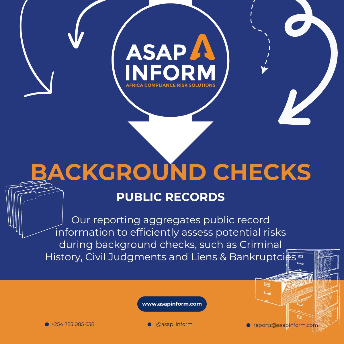 At #ASAP_Inform, we use public records to provide an in-depth analysis of risk. To learn more, contact us at reports@asapinform.com

#BackgroundChecks #PublicRecords #InformedDecisions