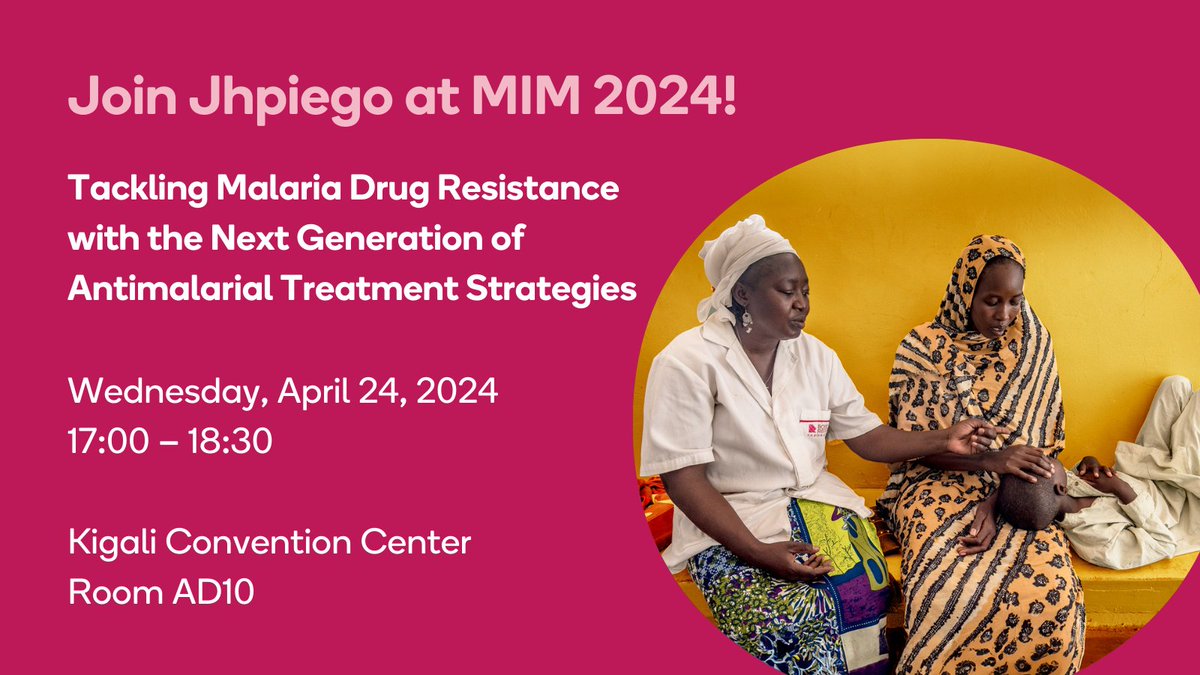 Are you at @MIM_PAMC this week? Join us at our event today on Tackling Malaria Drug Resistance with the Next Generation of Antimalarial Treatment Strategies.