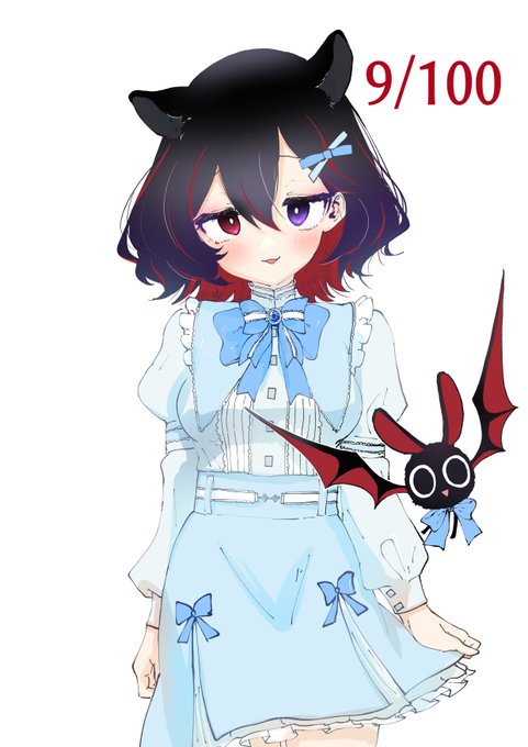 9/100
#ややの絵
#VTuberイラスト100日チャレンジ 
