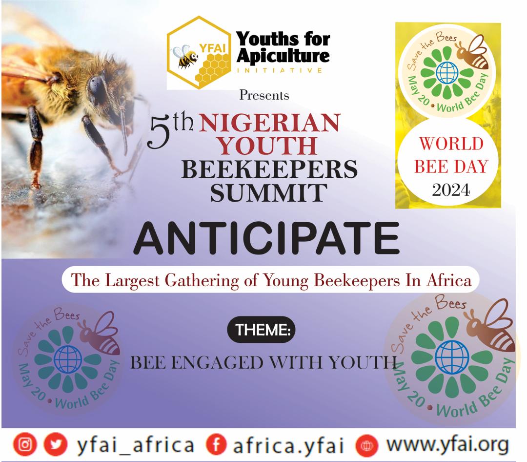 *World Bee 🐝 Day 2024* *ANTICIPATE!* The Largest Gathering of Young Beekeepers🐝 and Honey Vendors🍯In Africa. BEE ENGAGED WITH YOUTHS #May20 #Worldbeeday #Savethebees #bees #YouthsforApicultureDevelopment #YouthsforApiTreePlanting #YouthsAgainstAdulterationofHoney