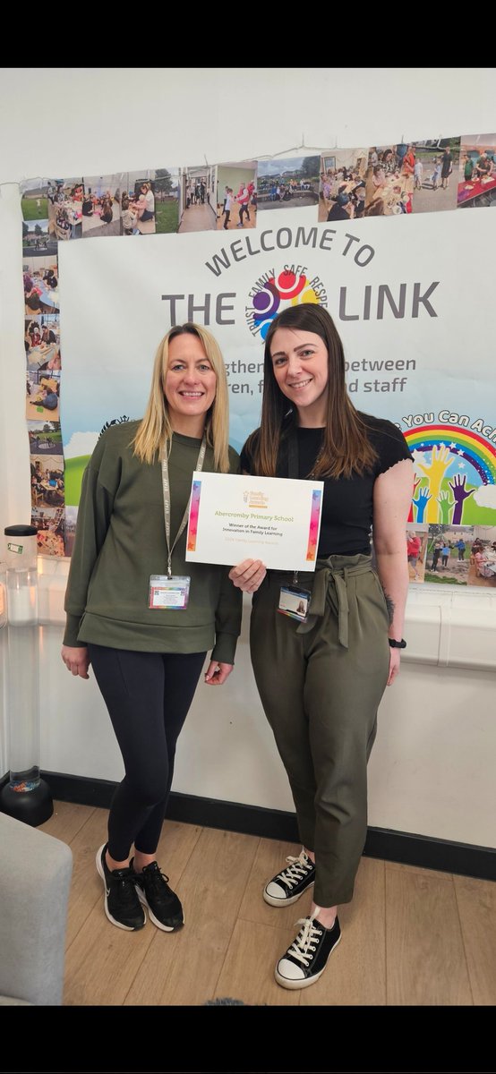 We are delighted that we are the WINNERS of the Family Learning Awards in the Innovation category! We are so proud of the work that Miss Craig and Lindsay do in The Link. Their work specifically on Dads & Lads and Paternal Play is being recognised in this award. @ClacksEducation