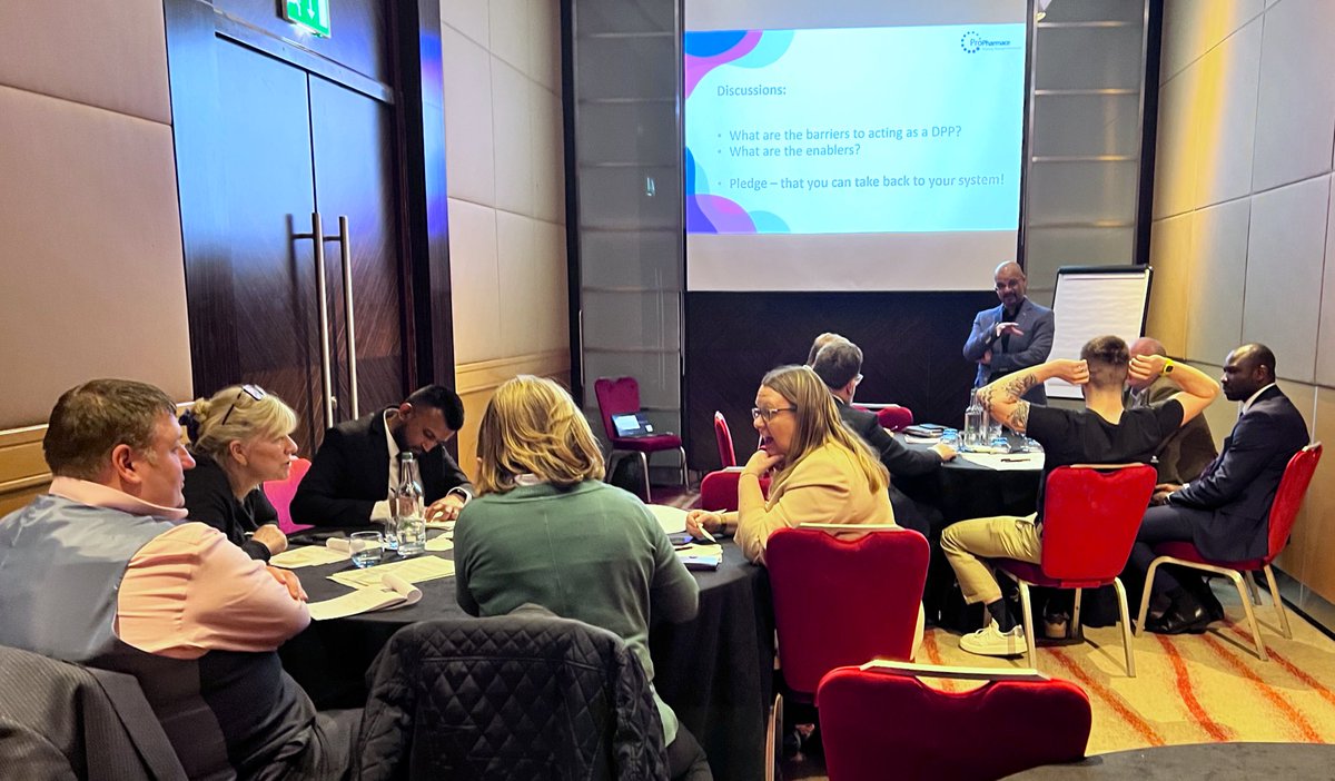 Great to discuss DPP & IP training with colleagues from community practice & PCNs at @NHSEngland Primary Care Pharmacy Leadership Network with @Its_Atif Shared free NHSE commissioned DPP training by @ProPharmace -open to all IPs regardless of sector Propharmace.com/est